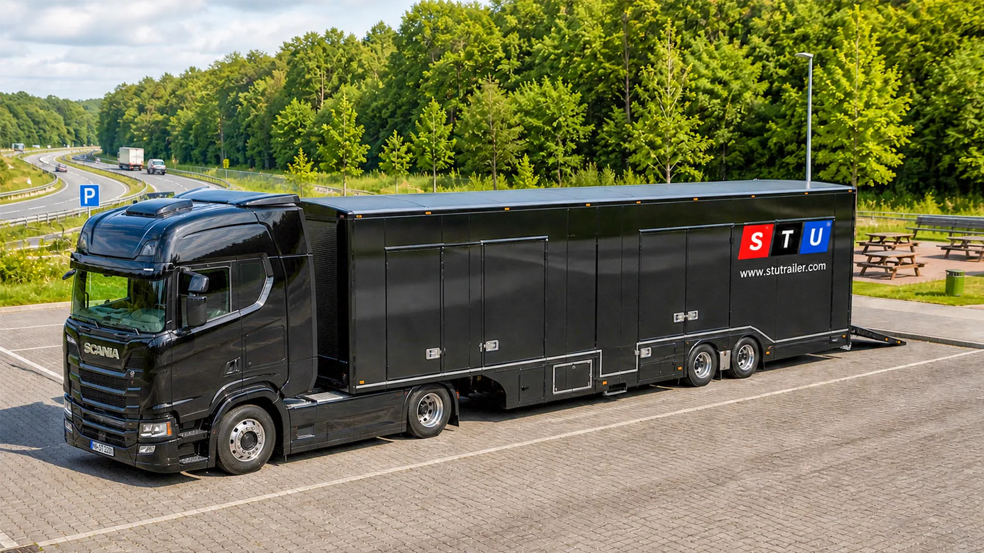 Enclosed 3 Car Transporter Trailer — STU Trailers