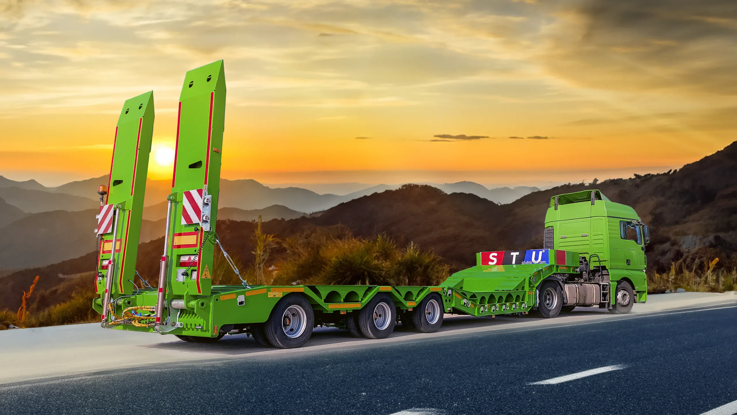 3 Axle Lowbed Trailer — STU Trailers